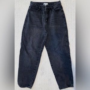 H&M relaxed mom black jeans